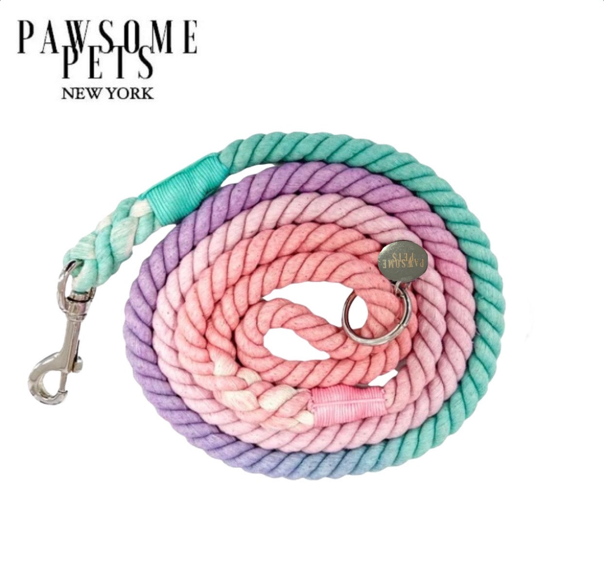 GUINZAGLIO IN CORDA RAINBOW  MERMAID