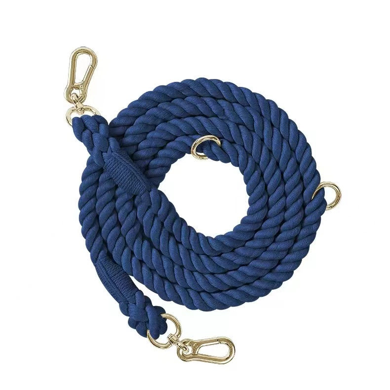 GUINZAGLIO IN CORDA - ROYAL BLUE