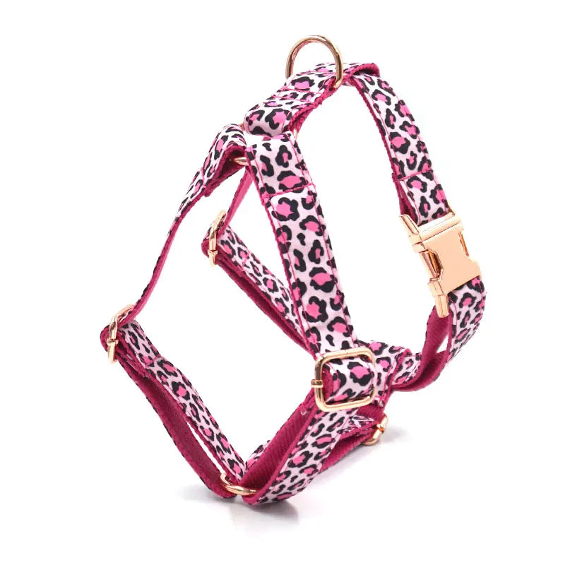 PETTORINA PINK LEOPARD + ACCESSORI